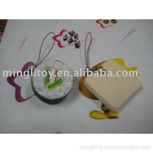 pu cookie keychain